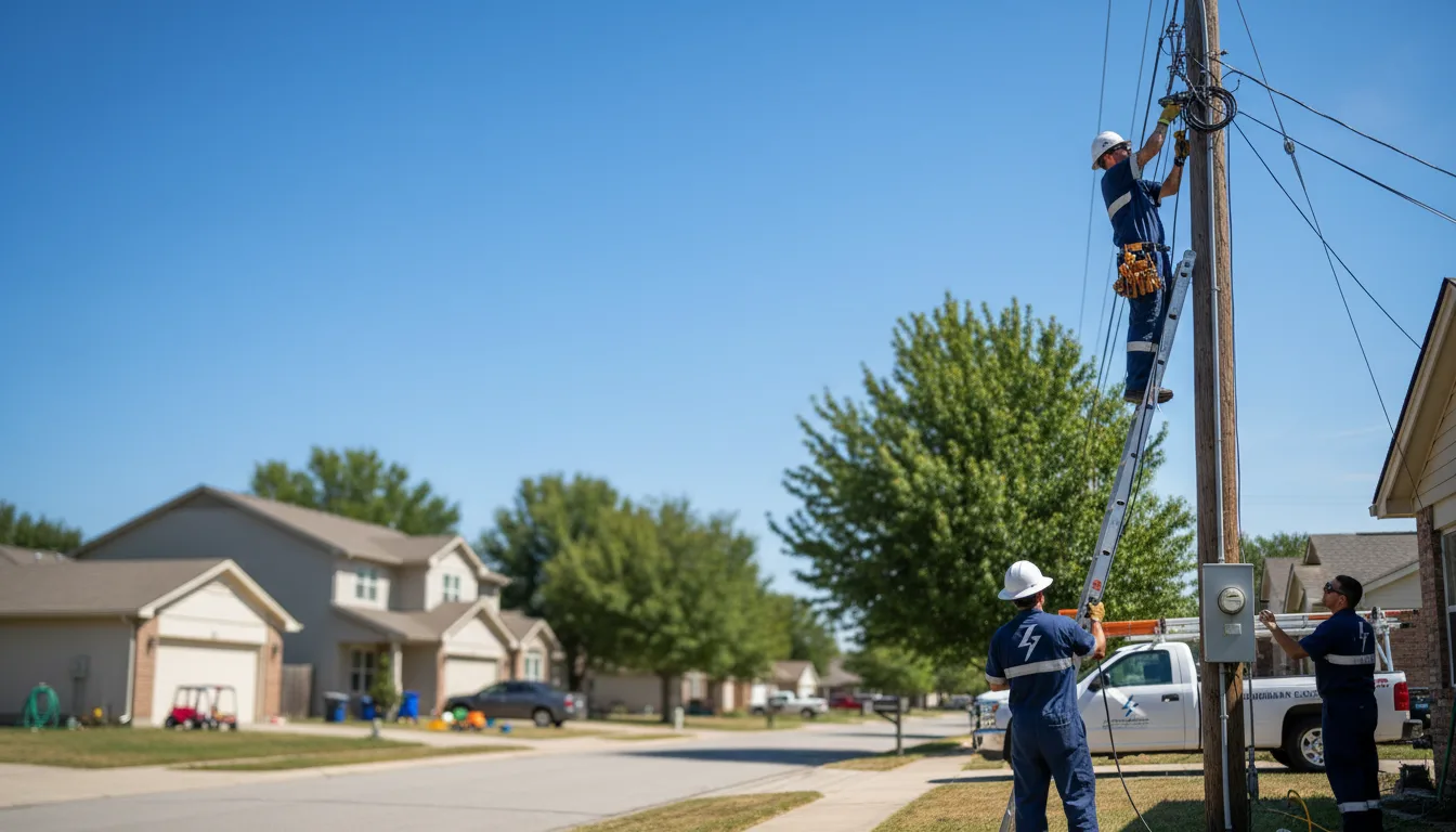 Residential electrician providing installation services in Weston, OR